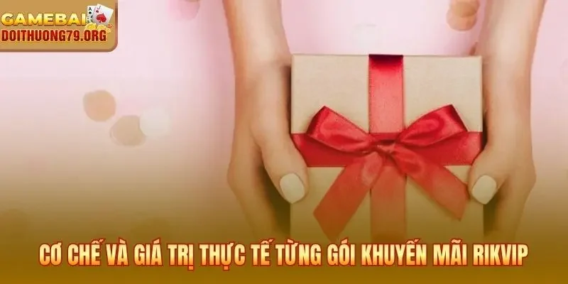 Cơ chế và giá trị thực tế từng gói khuyến mãi Rikvip
