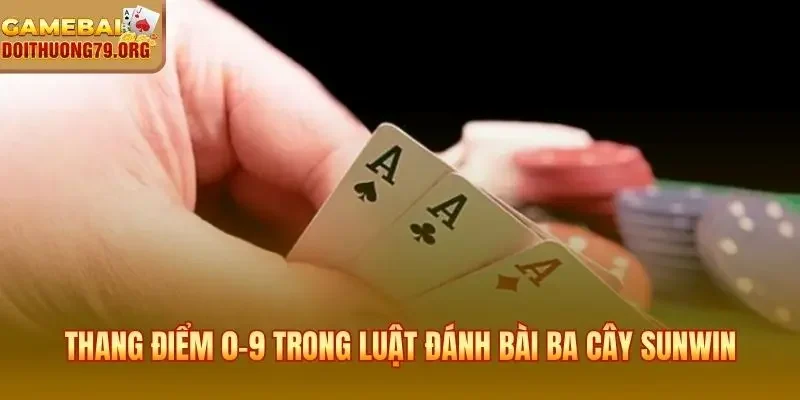 Thang điểm 0-9 và thứ bậc Sáp Liêng Ảnh trong luật đánh bài ba cây Sunwin